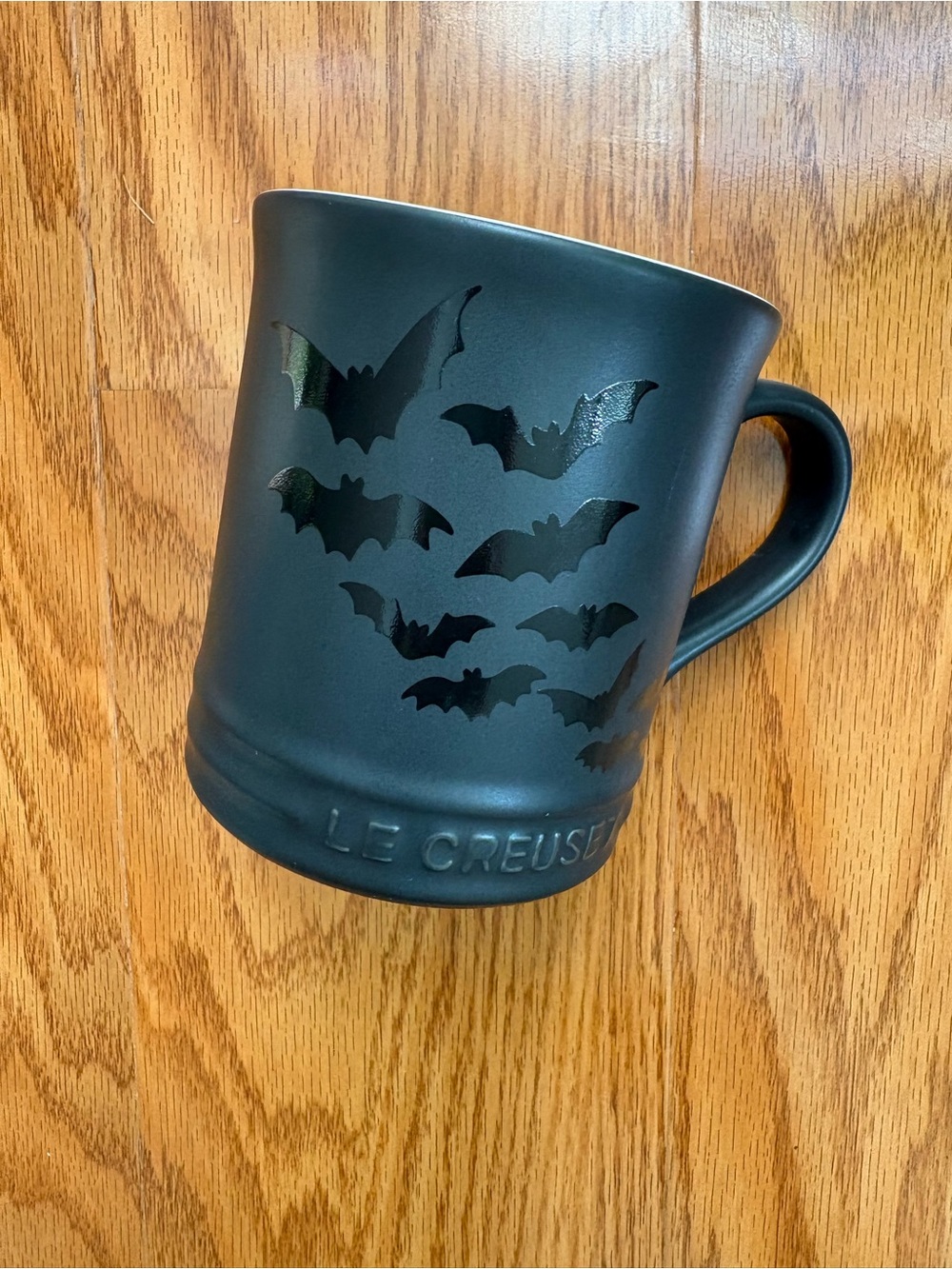 Le Creuset 14 oz Matte Black Vancouver Bat Coffee Mug